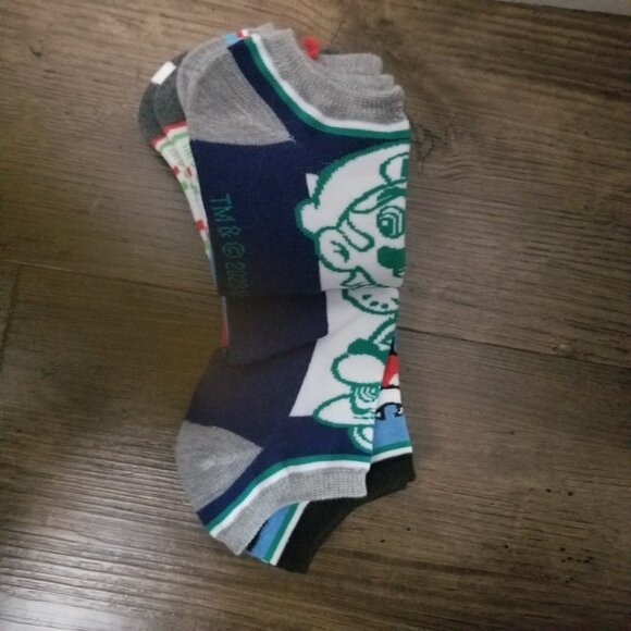 Nintendo Super Mario 5 pack ankle socks - Picture 4 of 9